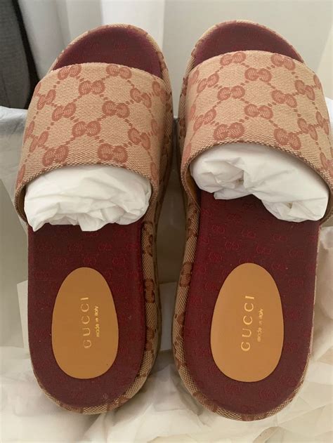 mercari gucci slide|Gucci Slide Sandals for Women for sale .